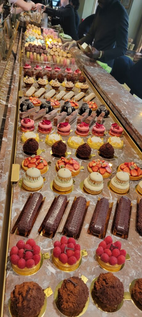 Desserts and pastries from Paris.