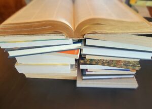 stack of books