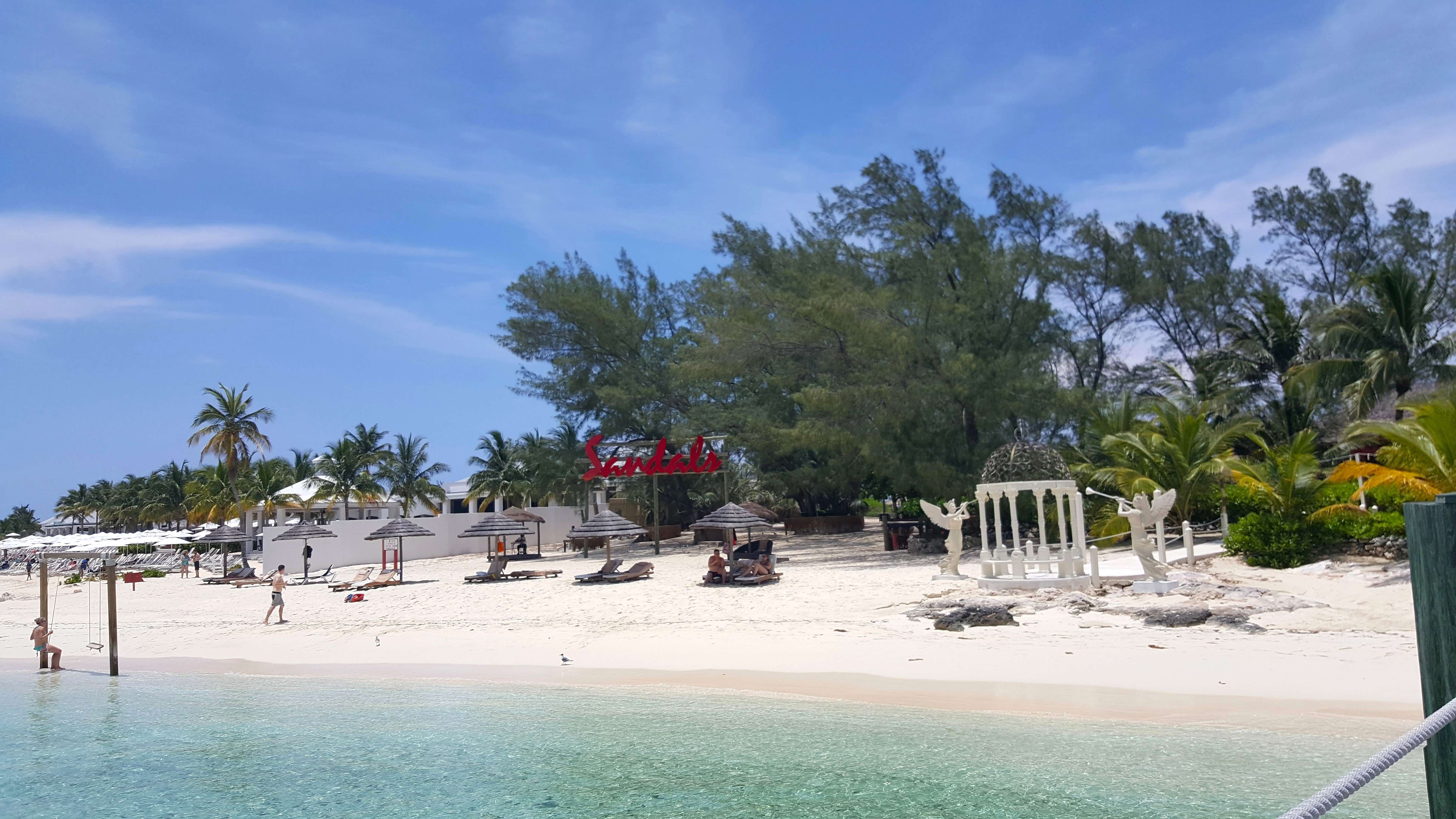 Beach at Barefoot Cay, Sandals Royal Bahamian