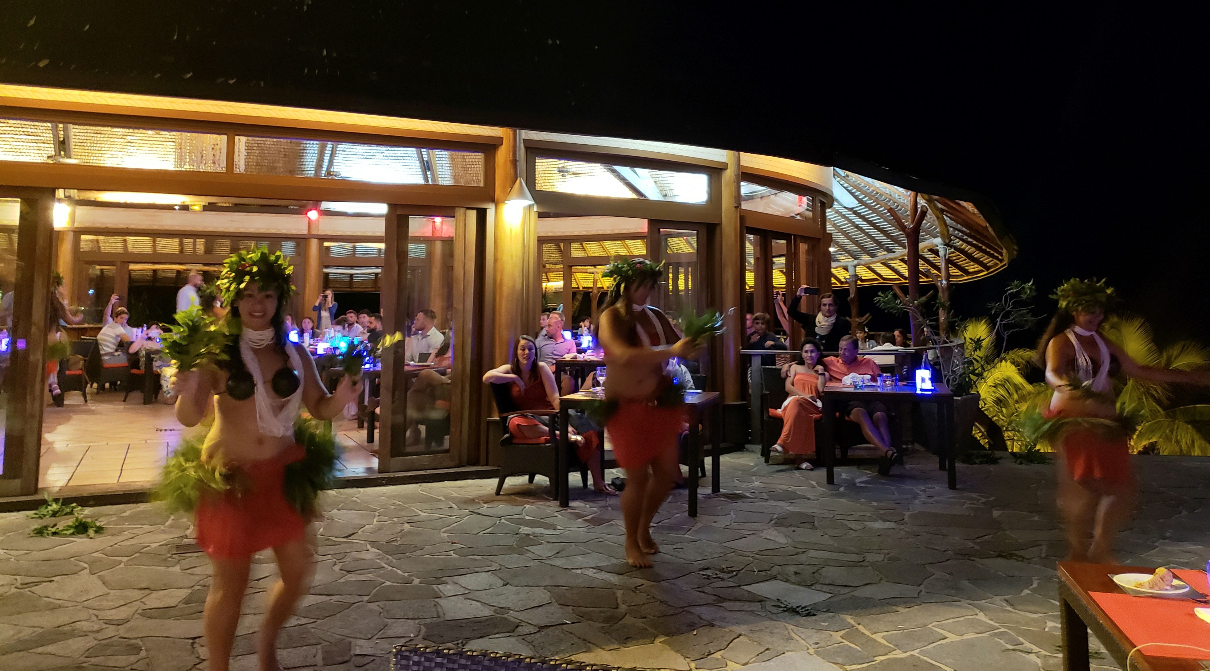 Polynesian show at the Hilton Moorea Lagoon Resort & Spa.