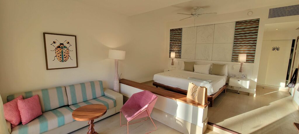 Junior Suite near beach at Coral Level at Iberostar Selection Bavaro Suites.