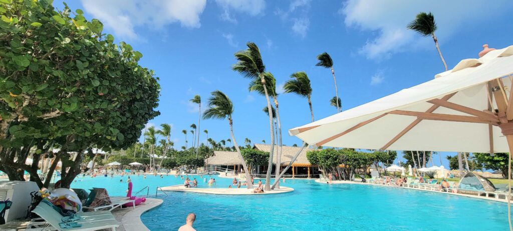 Large pool at Iberostar Selection Bavaro Suites.