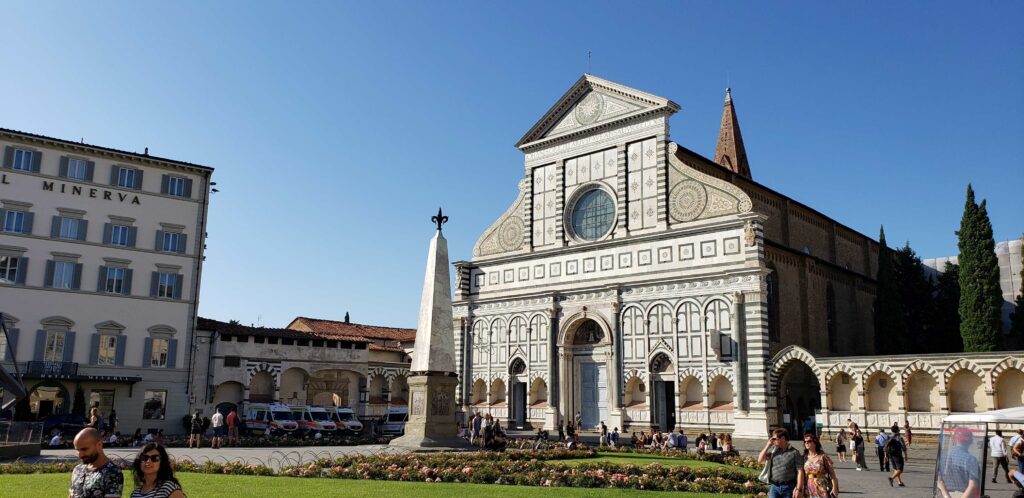 Piazza Santa Maria Novella in front of Hotel L'Orologio Florence