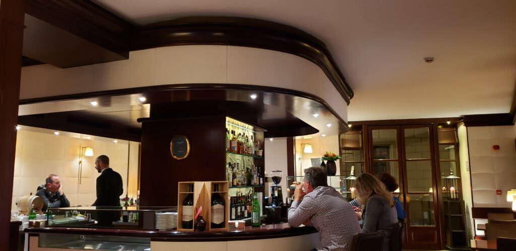 Bar at the Hotel L'Orologio Florence.