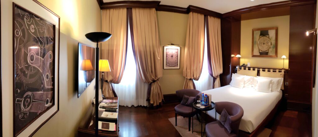 Our deluxe room in Hotel L'Orologio Florence.