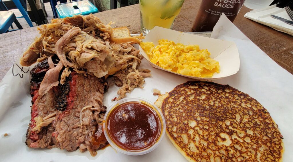 "Kid Brother Sampler" from Martin's Bar-B-Que restaurant in Nashville.