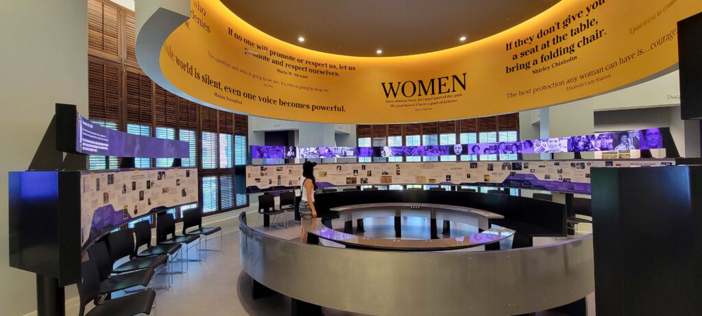 Inside the Votes for Women Room at the Nashville Public Library.