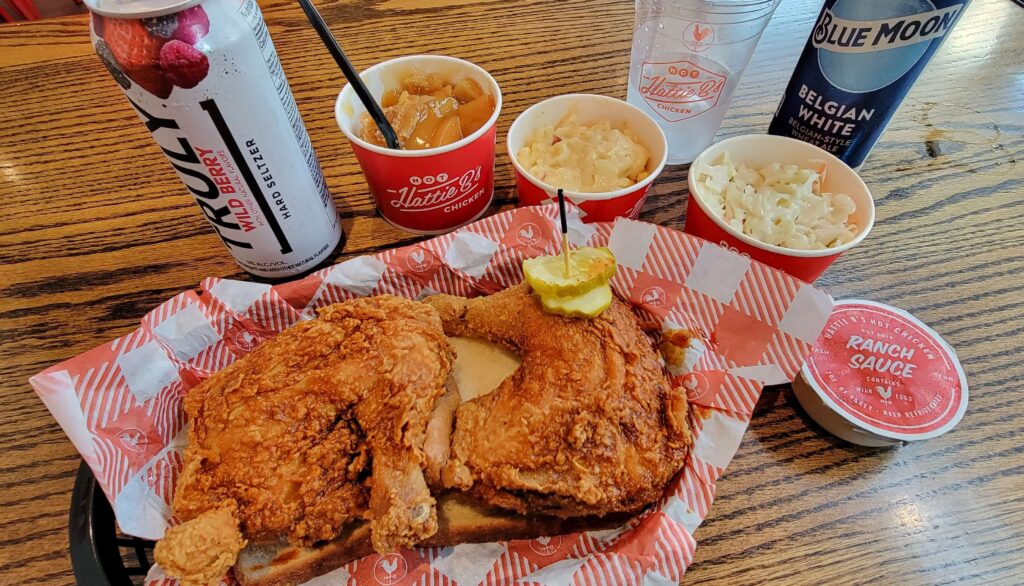 Hot Chicken from Hattie B's in Nashville.