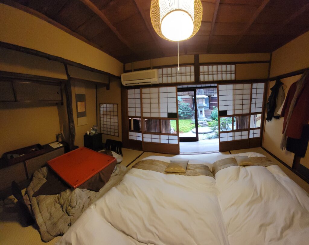 Interior of our room in Toshiharu Ryokan.